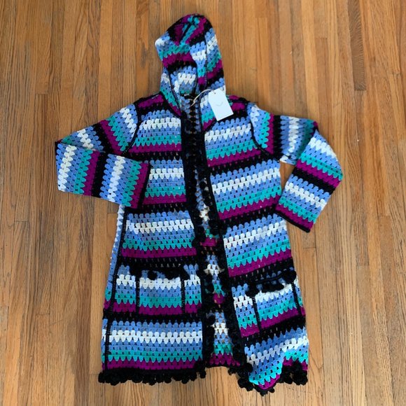 Free the Roses Crochet Cardigan, Anthropologie Cardigan, Anthropologie Sweater - Picture 4 of 8